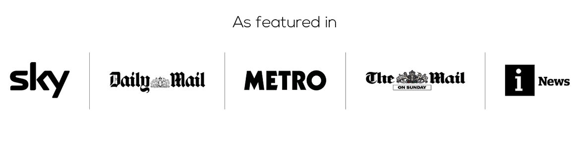 As featured in logos