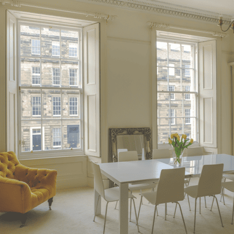 Modern Edinburgh apartment with secondary glazing